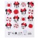 Notebook of 48 sheets in a cage, cardboard cover, block No. 2, whiteness 75% (gray sheets), Minnie Mouse