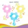 Silicone “Flower” teething, mix color, crush me