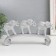 Polystone souvenir "Three silver elephants on the arc, layers" 26x5.5x13 cm