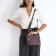 Cross-Bodi bag with zipper, dark pink color