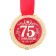 Jubilee medal on the velvet substrate “Happy 75 years”, D = 5 cm.