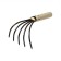 Labber, length 23 cm, 5 teeth, wooden handle, Greengo