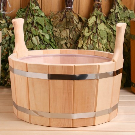 Gang from alder, 12 l, two -handed, plastic insert-1