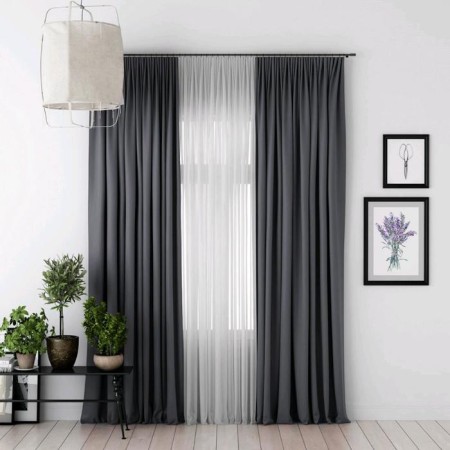 Curtains "Blackout": tulle 500 x 270 cm, curtains 240 x 270 cm - 2 pcs