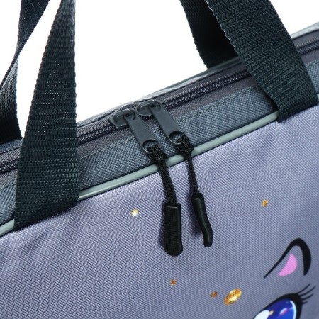 Folder with handles Textile A4, 370 x 280 x 60 mm, Stavia "Cat Cosmos"-3