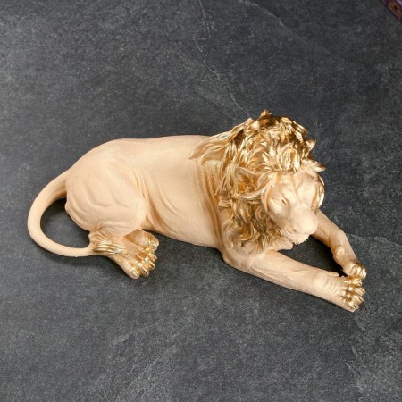 Figure "Leo African No. 1" Elephant bone, 34x14x19cm-3