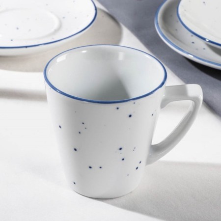 Porcelain mug Dots Nube, 270 ml, white color