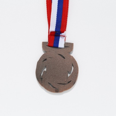 Медаль призовая 192, d= 4 см. 3 место. Цвет бронза. С лентой-4