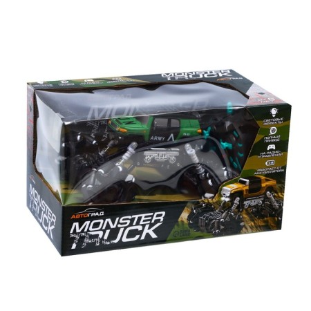 Army radio -controlled jeep, 4WD, drift, works on the battery, green color-5