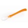 A baby spoon for feeding is soft, from 4 months., Mix color