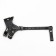 Pressed muzzle adjustable, No. 2, DN 5 cm, ohm 15-22 cm, black