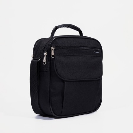 Male bag, rise, black color