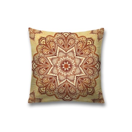 Decorative pillowcase "Fiery petals", on a zipper, size 45x45 cm