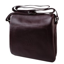 Cross-Bodi bag with zipper, burgundy color