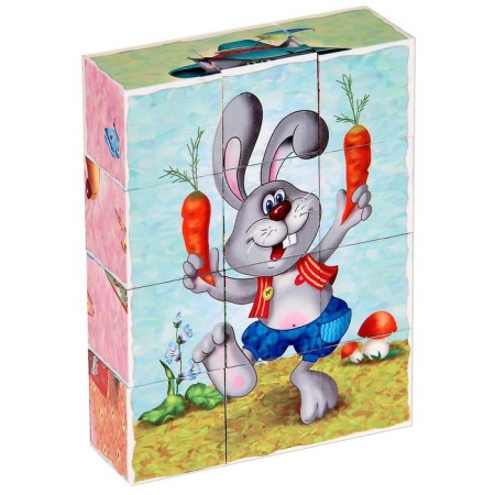 Cubes with pictures "Fairytale Heroes", 12 pieces-1