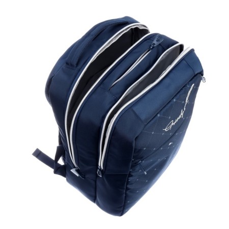 Youth backpack 40 x 28 x 16 cm, Grizzly, ergonomic back, laptop compartment, blue-7