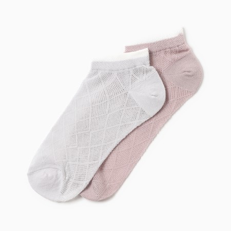 Set of female socks KAFTAN 2 pairs, p. 36-39 (23-25 ​​cm), coffee/gray-2