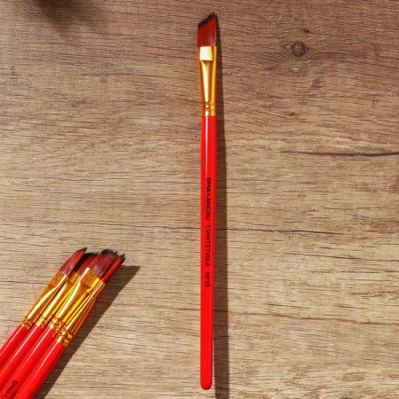 Drawing brush set 4 pcs. Synthetics are flat "David", No. 4,6,8,10-3