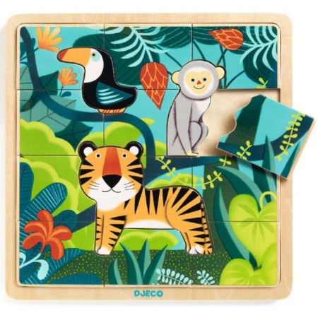 DJeco wooden puzzle "Jungle"