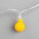 Garland “thread” 5 m with nozzles “Yellow Balls”, IP20, transparent thread, 30 LED, yellow glow, 8 modes, 220 V