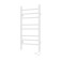 Two electric heated towers Laris lavender Cheka, 300x700 mm, 8 crossbars, right, white