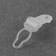 Flasping for stockings, 12 mm, 4 pcs, transparent color
