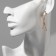 Earrings Metal "School" palette and brushes, colored in gold