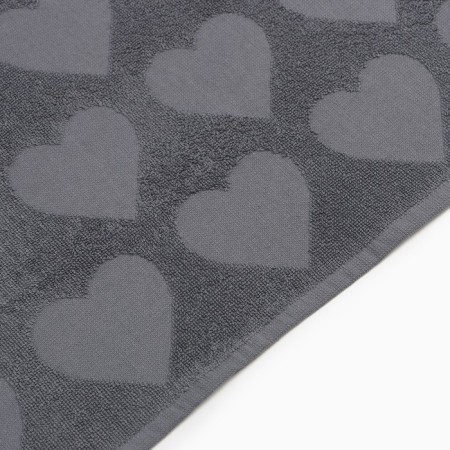 Trick Love Life "Hearts" 70*140 cm, dark gray, 100% HL, 450 gr/m2-9
