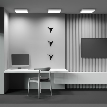 Technical C032CL-45W3K-SQ-W ZON, 400X400x60 mm, LED, 45W, 3080LM, 3000K, 3000K, white color, white-4