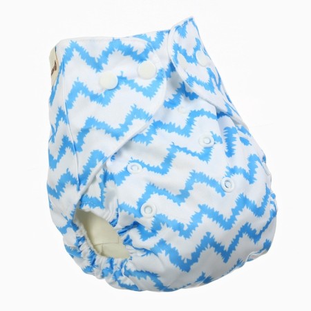 Set of reusable diapers "Zigzag" 3-15 kg, with inserts-2