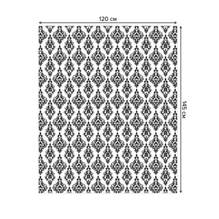 The tablecloth "Classic ornament", rectangular, Saten, size 120x145 cm-1