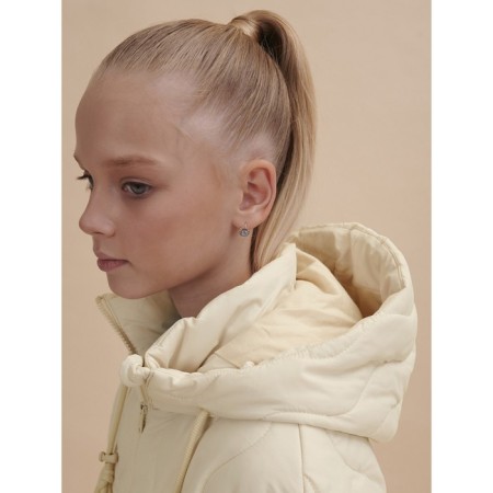 Windbreaker for girls, height 116 cm, cream color-7