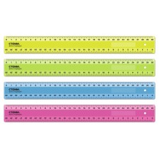 Line 30 cm Istanm, plastic, 2 scales, opaque, neon colors, euro suspension, mix
