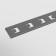 Connecting bar for the built-in track system Technical tra004C-222S, 7x1 cm, silver color