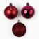 Christmas balls New Year, for the New Year, d = 6 cm, 6 pcs., Wine color