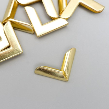 Protective corner for the album metal gold 2.1x2.9x0.8 cm-2