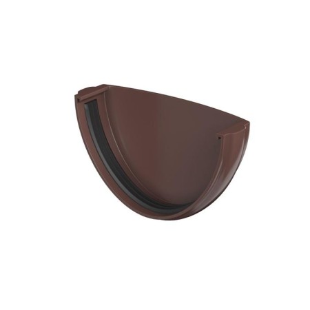 Tiring gutter plug PVC 125 brown