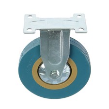 Furniture wheel, d = 125 mm, not rotary, without a brake, gray