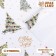 Glossy packaging paper "Christmas trees", 70 x 100 cm, 1 sheet,
