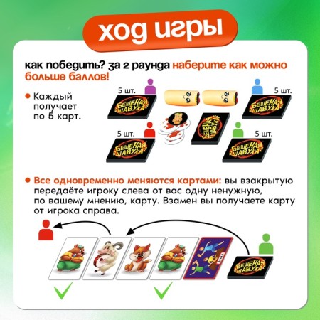 Board game "Frantic Shavukha", 6 players, 7+-2