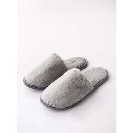 Slippers female closed nose, size 36-38, color gray color-4