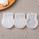 Silicone form "Christmas tree toys", 3 pcs, transparent color