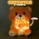 Soft toy "Bear with a bouquet", 25 cm, with a garland