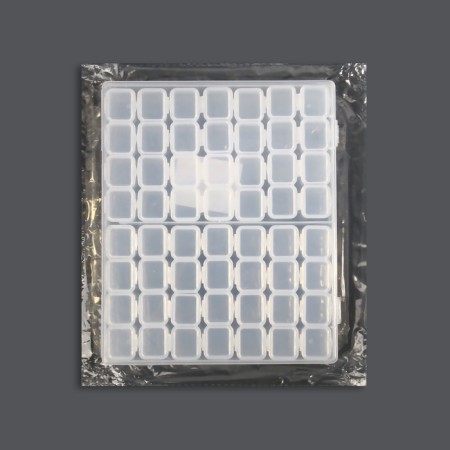 Organizer for decor, 14 blocks, 4 cells, 21 × 17.5 × 2.7 cm, the color is transparent-4