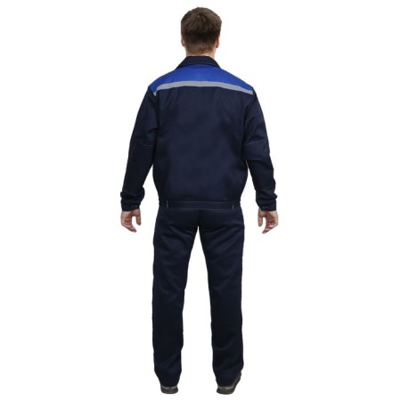 Costume No. 802, p/overalls+jacket, cotton/polyester, p. 56-58/170-176, dark blue color-2