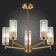 Ceiling Ceiling ST LUCE. SL1233.302.05. Bitonto. 5x60 watts, E14, 58x58x49 cm, brass color