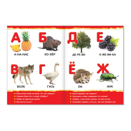 Cardboard book "Alphabet", 10 p.-1