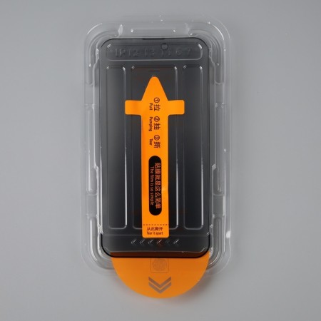 Protective glass for the iPhone 14 Pro Max, antishpion, installation frame, 9h, 0.33 mm-1