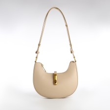 Female bag Textura, small size, beige color