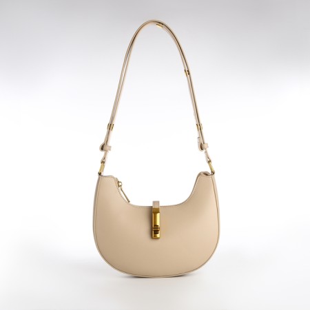 Female bag Textura, small size, beige color